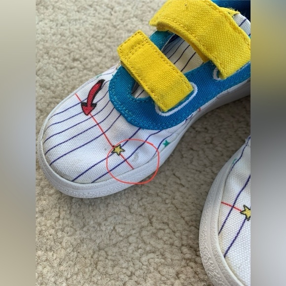Adidas Toddler Size 10.5 Mickey Mouse Vulcraid3r Skate Sneakers - Picture 7 of 7